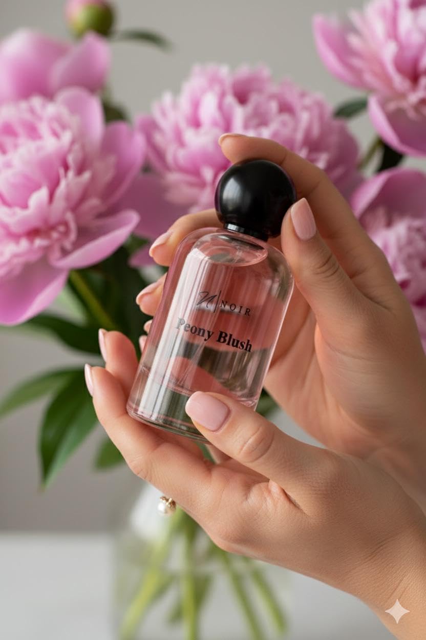 NOIR Dewy Blossom Eau de Parfum for Women – Fresh, Fruity and Floral Fragrance of Pear, Freesia & Rose with a soft Amber base | Long Lasting Luxury Scent – 100ml / 3.4 Fl Oz
