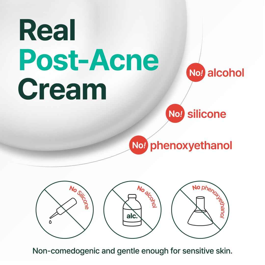 PURITO Post-Acne Moisturizer, Recovery & Glow Boost, Silicone-Free, Non-Comedogenic, Vegan, Korean Skincare, Mighty Bamboo Panthenol Cream, 3.38 fl oz / 100ml