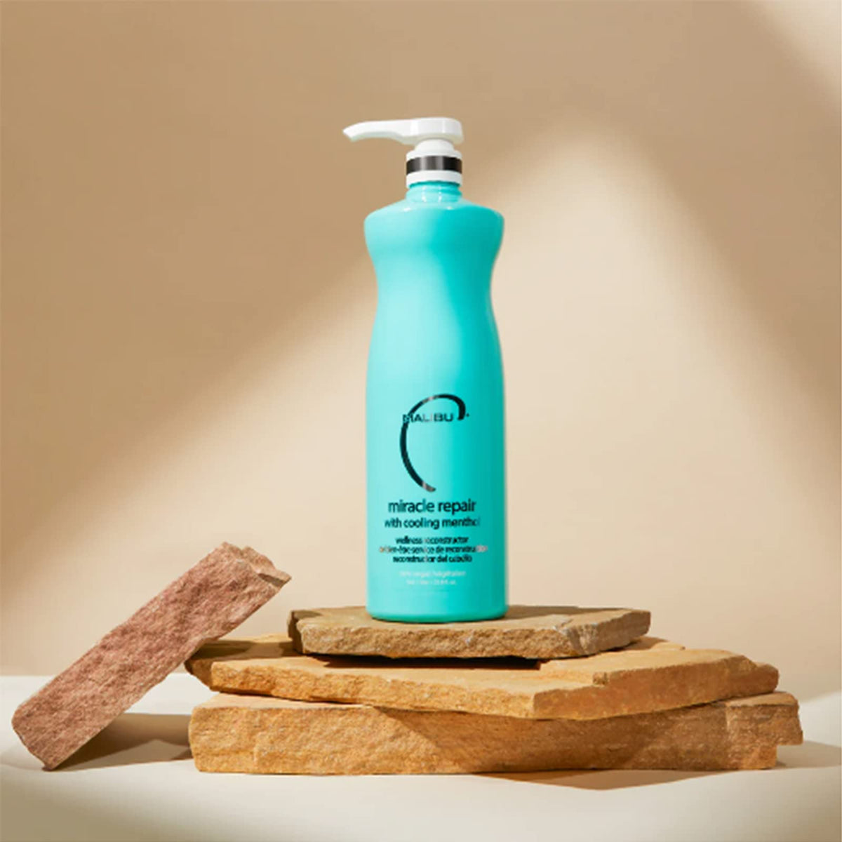 Malibu C Miracle Repair Reconstructor - Nourishing Hair Treatment for Weak, Damaged Strands - Flax Protein & Vitamin B5 for Moisture (33.8 oz)