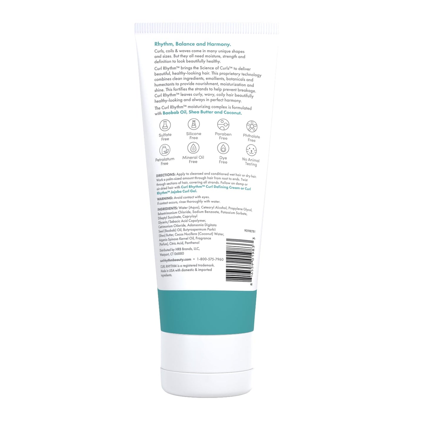 Curl Rhythm Leave-in Conditioner Treatment - Leave-in Conditioner for Curly Hair - Hair Conditioner with Shea, Coconut, and Argan Oil - 10 oz