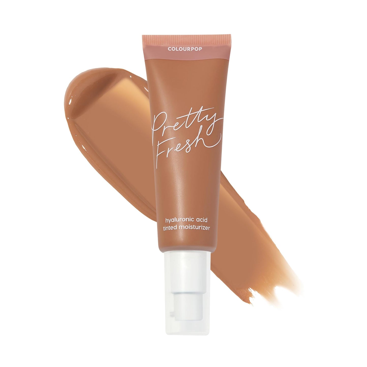 ColourPop Pretty Fresh Tinted Moisturizer - Hydrating Skin Tint & Glowy Summer Makeup with Lightweight Coverage - Made with Hyaluronic Acid & Coconut Water - Med Dark 16N (1.45 oz)