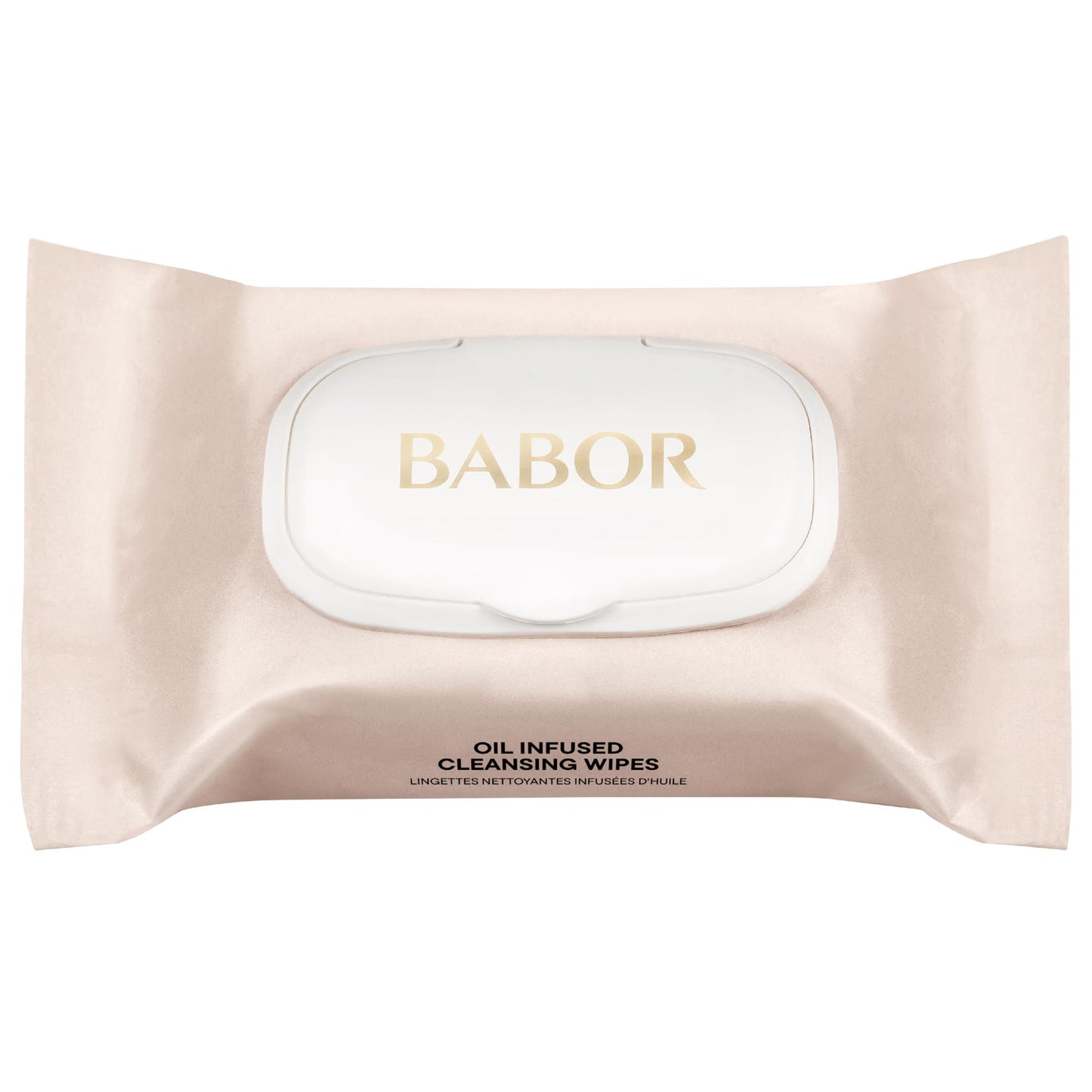 BABOR Oil Infused Cleansing Wipes, Cotton Cleansing Wipes with Panthenol, Almond Oil, Vitamin E and Hyaluronic Acid for Sensitive Skin (Pack of 25)