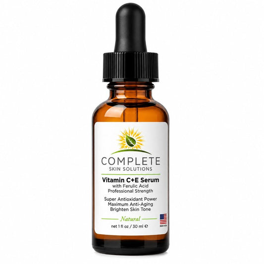 Complete Skin Solutions Natural Vitamin C E Serum with Ferulic Acid 1 oz