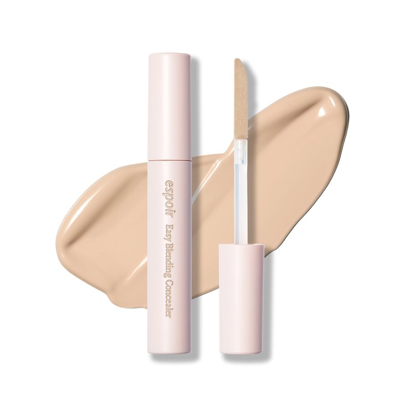 Espoir Easy Blending Concealer #3 Petal | Seamless Coverage & Natural Shades for Daily Use, Easy-to-Blend, Soft Texture, Long and Pointed Tip for Precise Application, Korean Makeup, 0.35 oz.