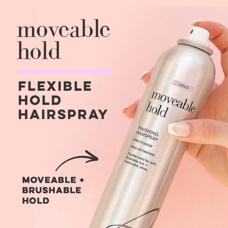 Brocato Moveable Hold Finishing Hairspray (50% VOC), 10oz | Exceptional Control and Brilliant Finish | For All Hair Styles