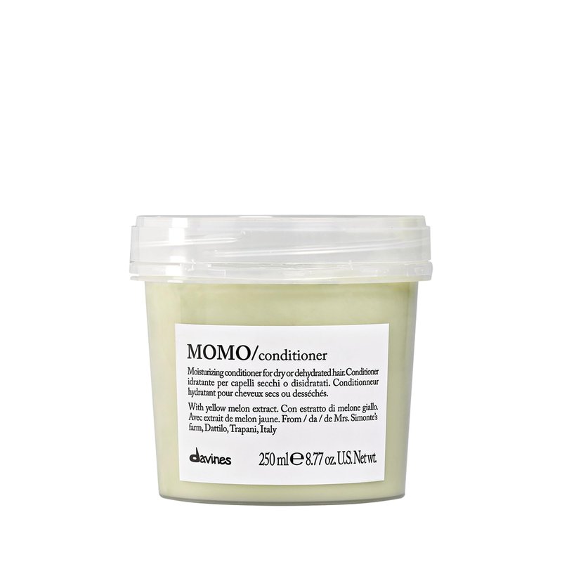 Davines MOMO Conditioner, Moisturizing Untangling Formula for Dry and Dehydrated Hair - Promoting Lasting Hydration, Softness, and Shine for Silky Results with Melon Extract, 8.45 Fl Oz