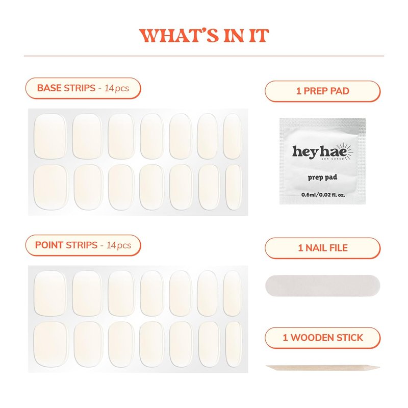 Essentials Bundle - Semi Cured Gel Nail Strips for Girls Night | Top Gel 2 Pack