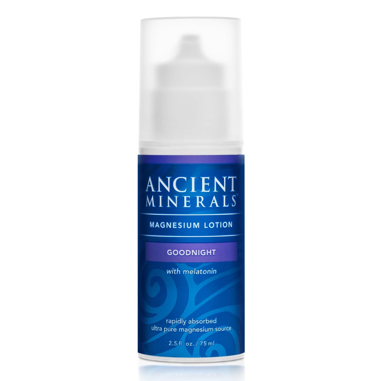 Ancient Minerals Magnesium Lotion Goodnight, Melatonin & MSM, 2.5oz