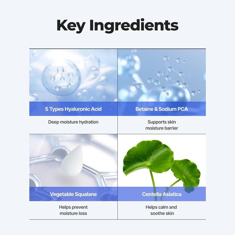 IsNtree Hyaluronic Acid Aqua Gel Cream - Lightweight Moisturizer for Oily to Combination Skin | 100ml, 3.38 fl oz