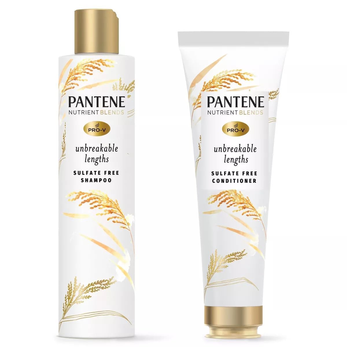 Pantene Unbreakable Lengths Shampoo & Conditioner Set | Nourishing Formula for Strong, Healthy Hair