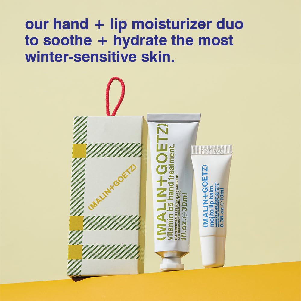MALIN+GOETZ Vitamin B5 Treatment & Mojito Lip Balm - Hydrating Duo for Soft Lips
