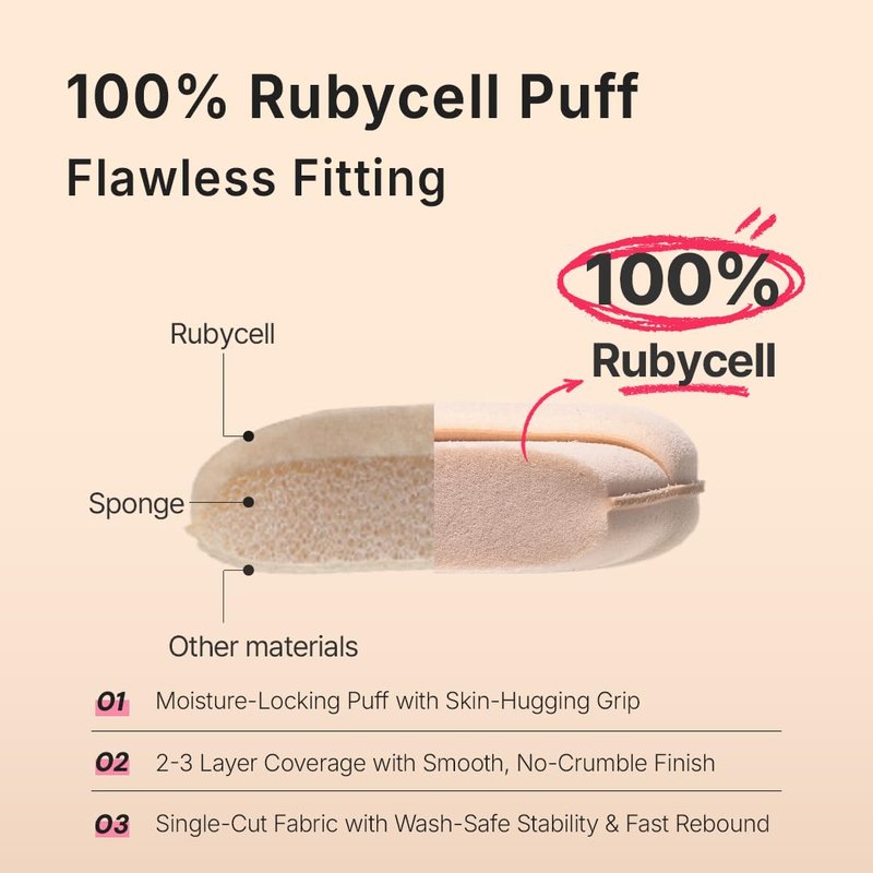 THE TOOL LAB Stamp Skinfit Cushion Foundation, Long Lasting Full Coverage Glass Glow Finish, Korean Foundation Makeup for All Skin Types (No.23 natural beige, Glow Type)