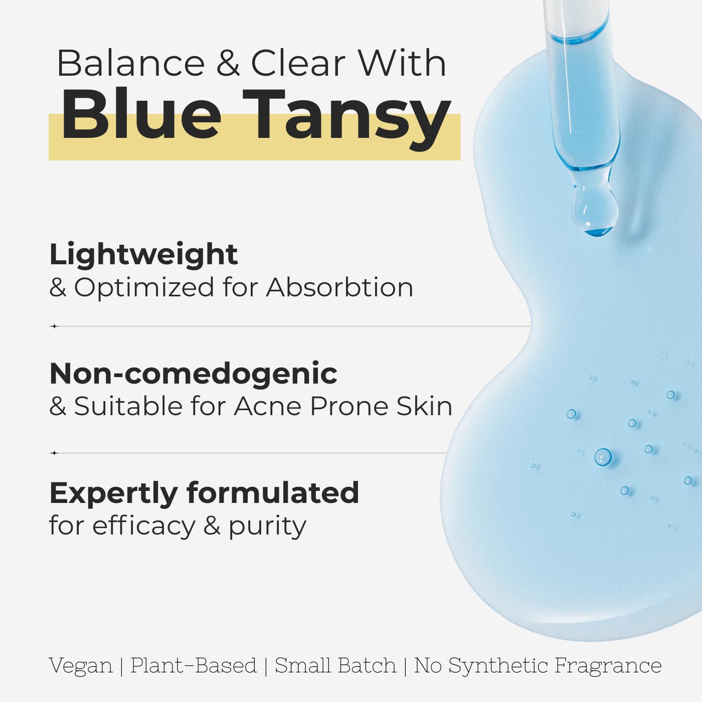 Yellow Bird Balancing Blue Tansy Face Oil 2 oz / 59 ml – Skin Glowing Serum. Collagen Support. Promotes Clear Skin Naturally. Wrinkle, Blemish & Pore Minimizer. Natural, Vegan Facial Moisturizer.