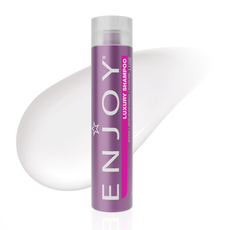 Enjoy Luxury Shampoo - Eliminates Frizz Cleansing Moisturizing Smoothing - Sulfate Free For Thick Coarse or Curly Hair (10 Fl Oz)