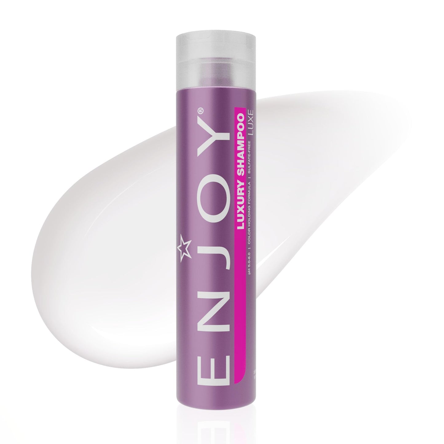 Enjoy Luxury Shampoo - Eliminates Frizz Cleansing Moisturizing Smoothing - Sulfate Free For Thick Coarse or Curly Hair (10 Fl Oz)