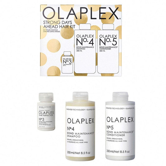 Olaplex Strong Days Ahead Haircare Kit No. 3, 4, 5, Hydrates, Softens and Strengthens, Results in Visibly Healthy Hair, For All Hair Types and Textures