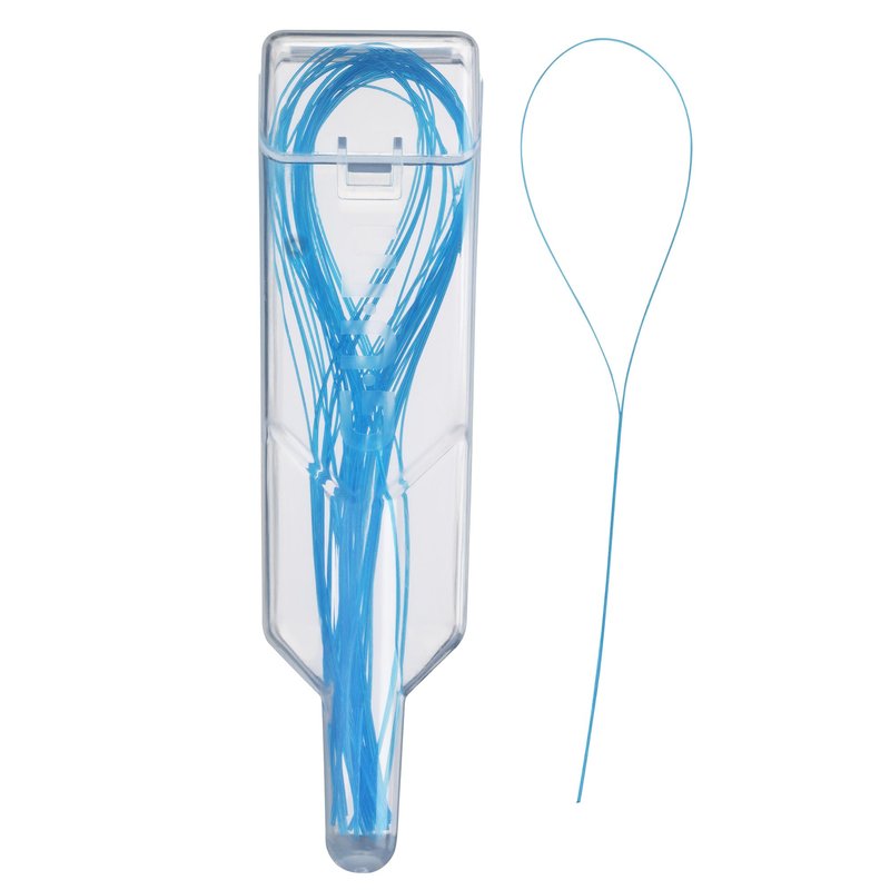 GUM EEZ-Thru Floss Threaders for Braces, Bridges & Implants, Easy Dental Floss Threading, 25 Count (Pack of 6)