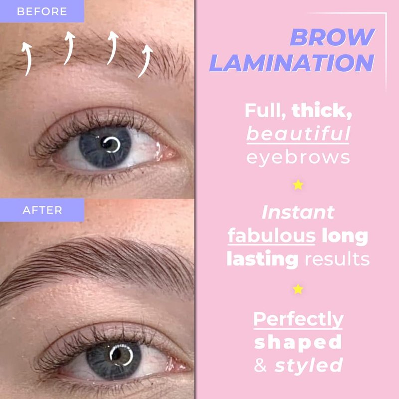 Brow Lamination Kit - Professional DIY Eyebrow Lift with Keratin Conditioning for Fuller, Thicker Brows | Easy to Use & Long Lasting Results