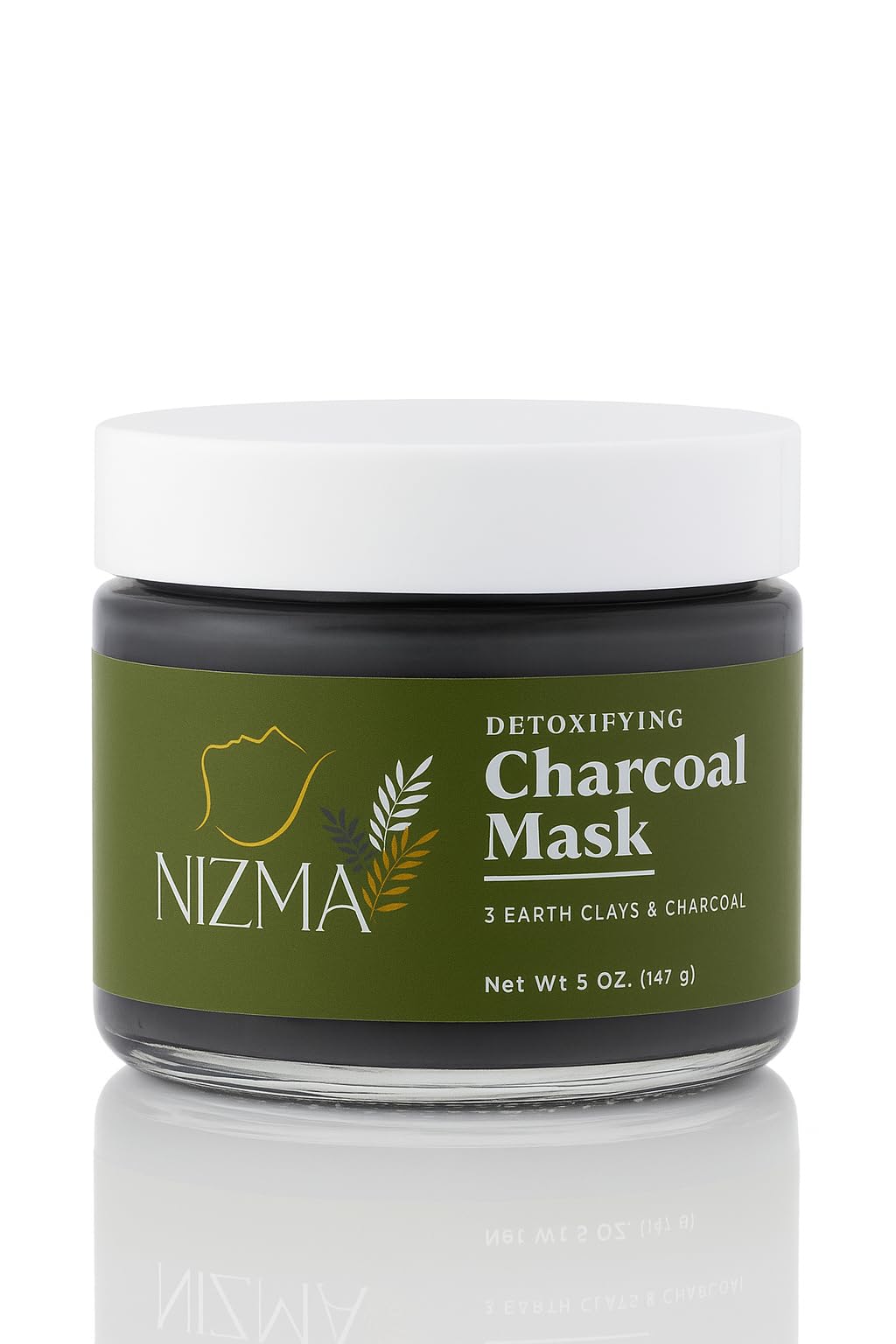 Detoxifying Charcoal Mask with Triple Clay & Organic Lecithin – Deep Cleansing, Pore Refining, Hydrating Face Mask – Rose Scented, Natural Skincare – 2 oz