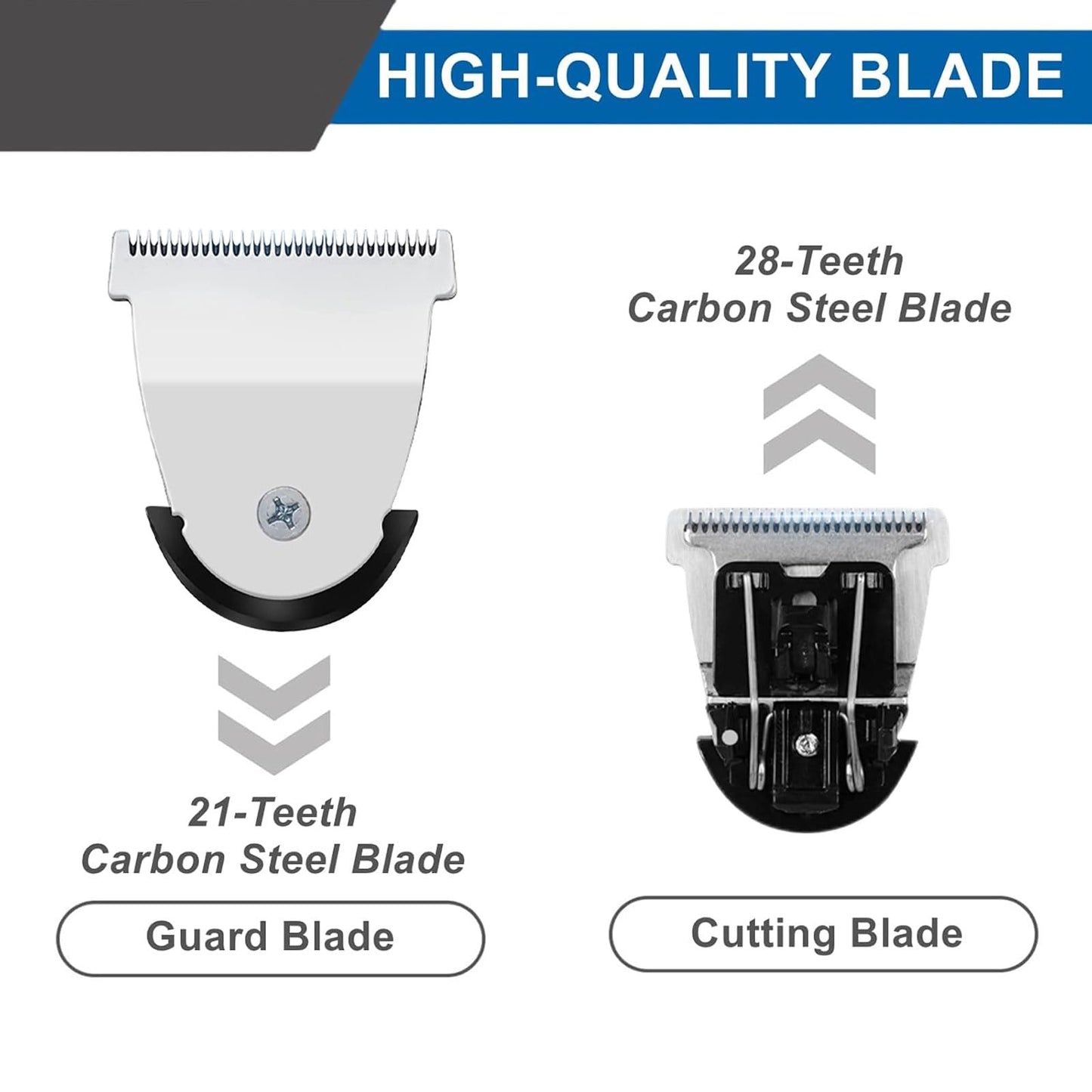 Detachable Hair Clipper Replacement Blades #2111 Blade Compatible with Wahl Mag Trimmers 8841/8700 /8143- Fits Professional Barbers, 2Packs