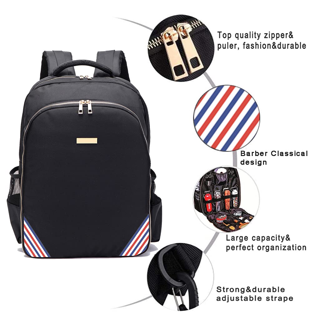 Large Bag Backpack for Barbers Clipper and Supplies Man Bookbag for Hairstylist