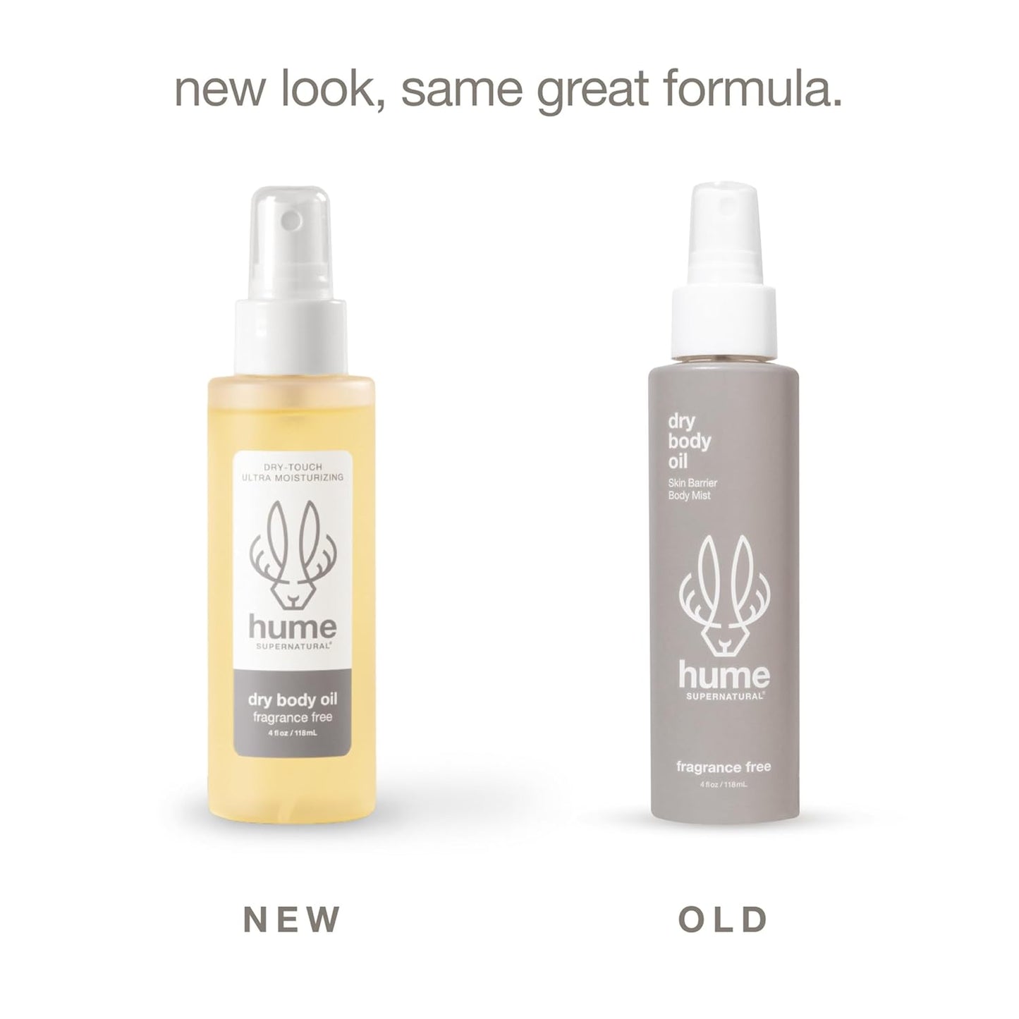 HUME SUPERNATURAL Dry Body Oil Spray - Moisturizing Hydration for Dry Skin | Nourishing Glow, Desert Bloom, 2-Pack