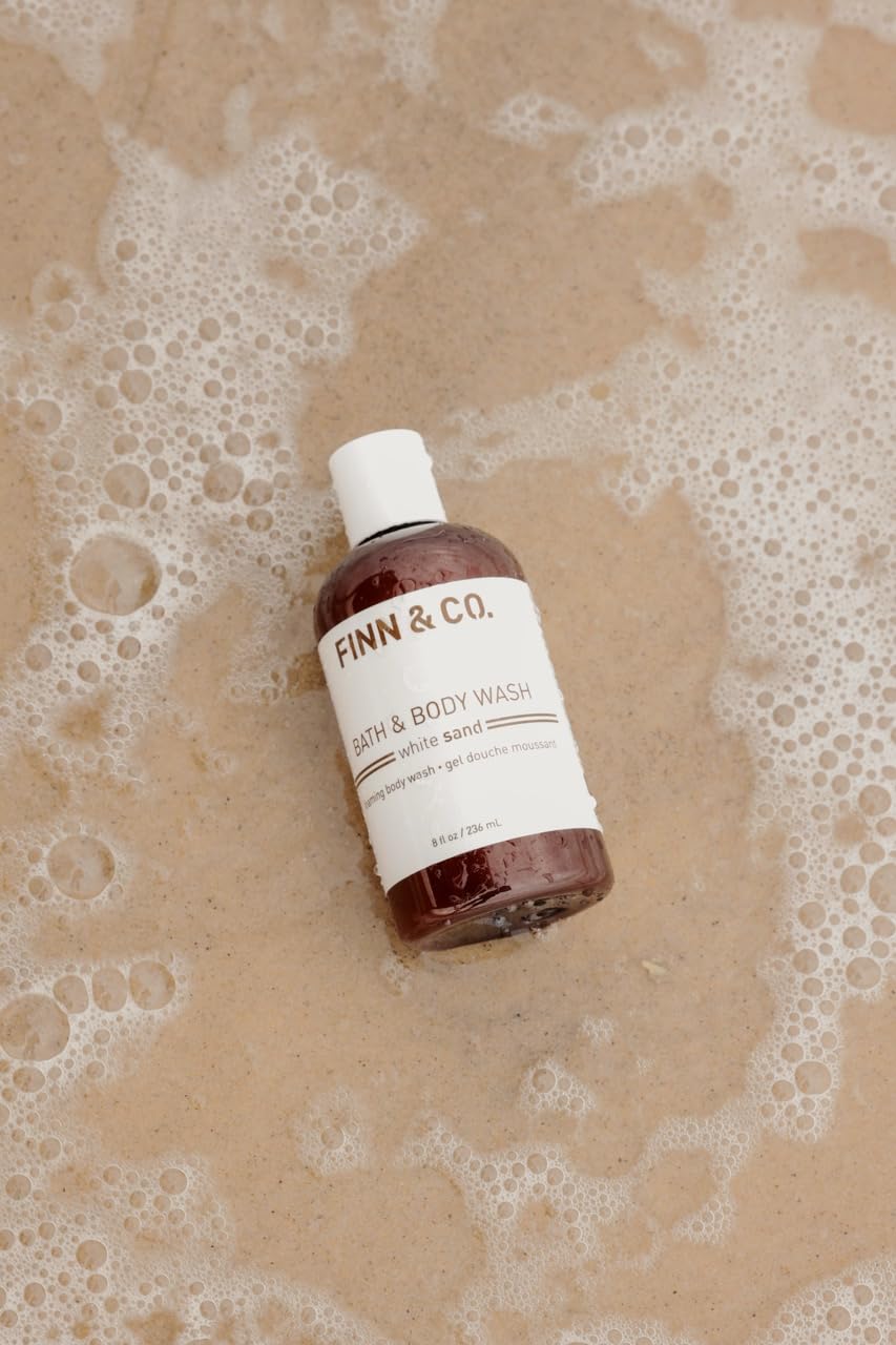 FINN & CO. White Sand Body Wash, Beach Scent, Aloe & Green Tea, 8 oz