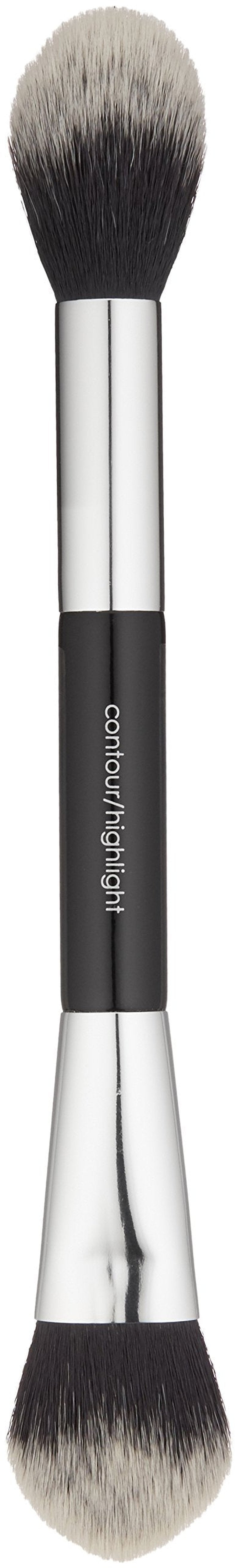 Glo Skin Beauty 107 Contour & Highlighter Brush | Dual Ended Brush Used to Pick Up Product and Sweep Over the Skin for A Natural Look
