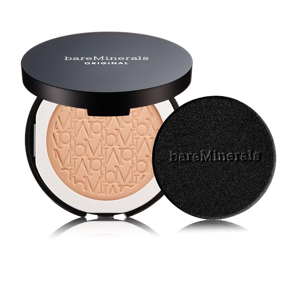 bareMinerals Original Pressed Powder Foundation, Golden Ivory 07, 0.3 oz