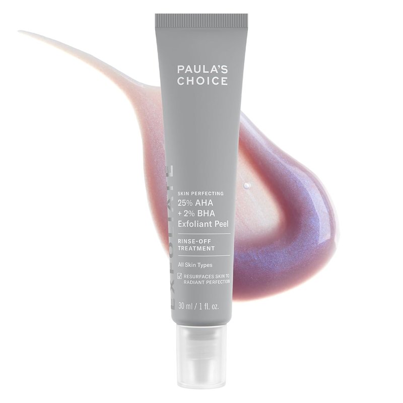 Paula's Choice Skin Perfecting AHA + BHA Exfoliant Peel - Rinse Off Treatment for All Skin Types | 1 Oz