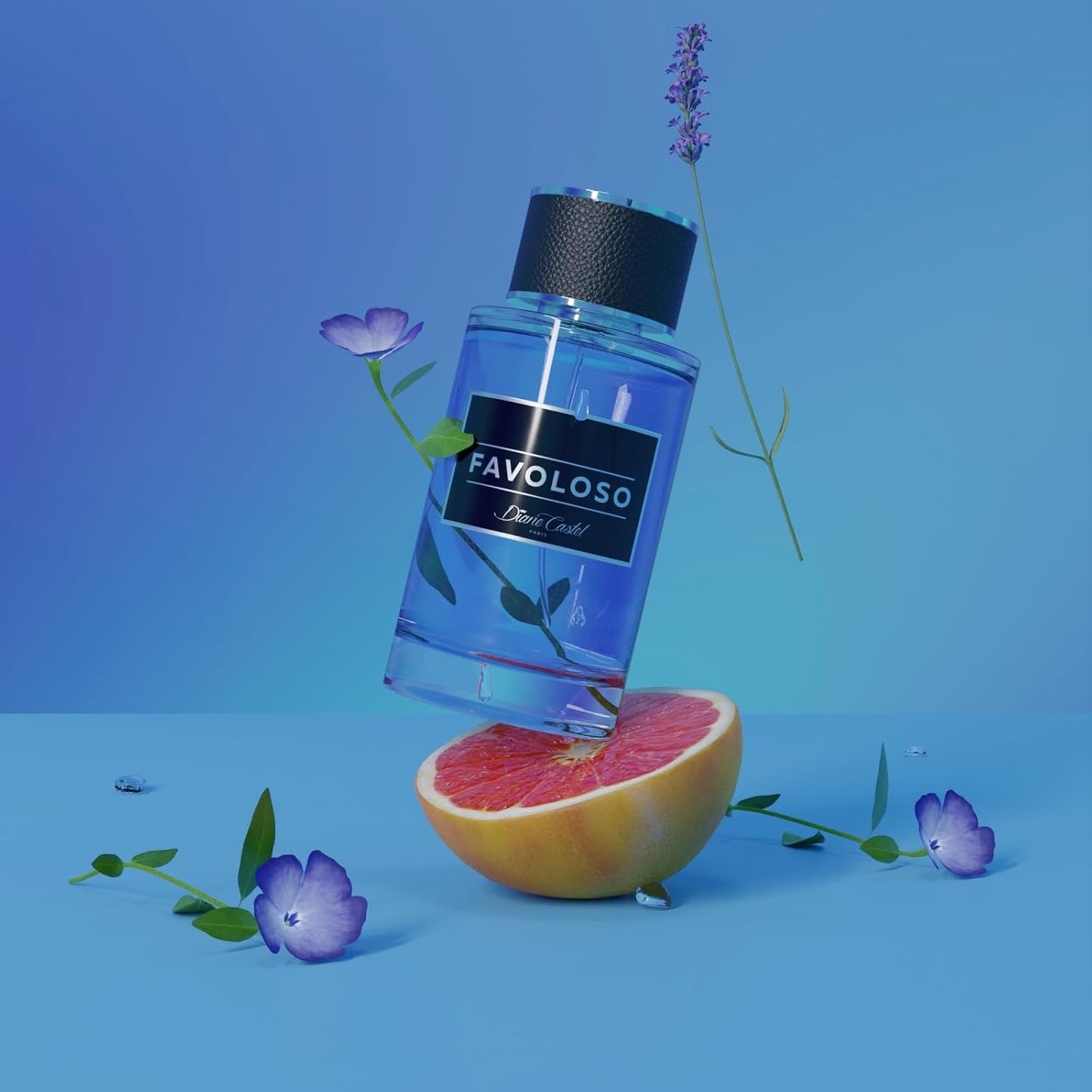 Diane Castel Favoloso Cologne for Men - Woody Marine Fragrance with Grapefruit & Cedar - 3.3 oz