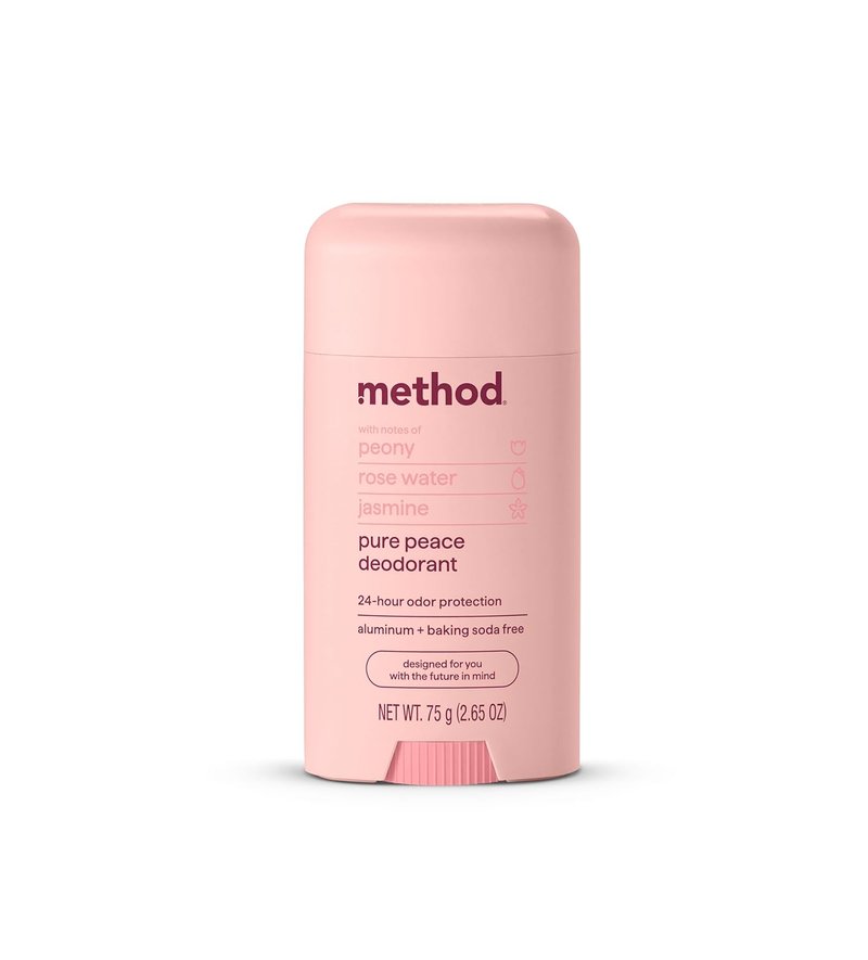 Method Deodorant Stick - Pure Peace | 24-Hour Odor Protection, Aluminum-Free, 2.65 oz