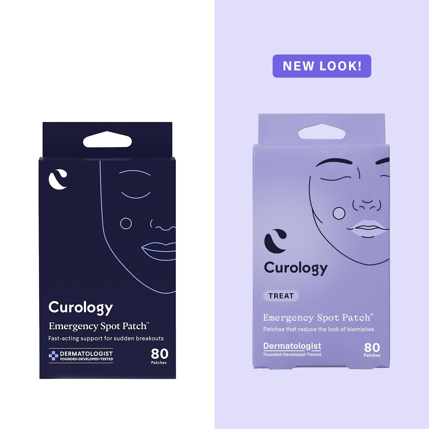 Curology Emergency Spot Pimple Patches for Face, Hydrocolloid Pimple Patches Fast-Acting, 160 Count