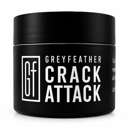 Greyfeather Crack Attack Hand Cream for Dry Cracked Hands – Working Hands Cream Travel Size with Shea Butter & Vitamin E – Non-Greasy Fast Absorbing Intensive Hand Lotion & Moisturizer for Men Women