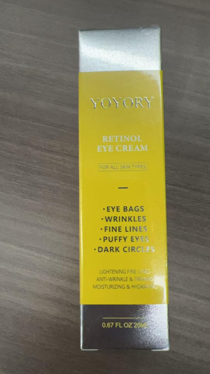Retinol Eye Cream for Dark Circles - Rapid Under Dark Circles,Wrinkles, Eye Bags, Puffiness Remover for Women and Men, Temporary Firming & Tightening Treatment 0.66 fl oz (Golden)