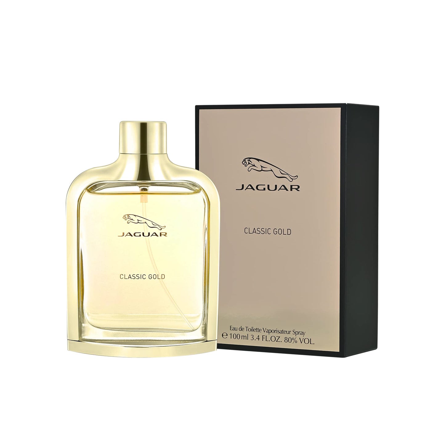 Jaguar Classic Gold Eau de Toilette Spray for Men, 3.4 Ounce