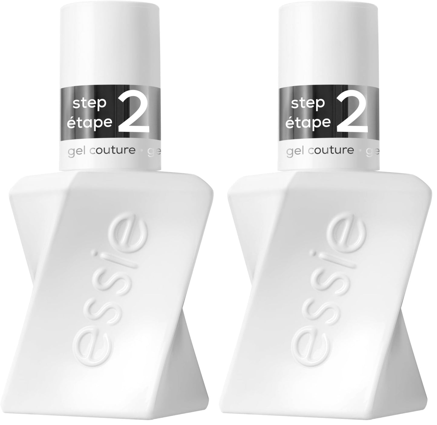 essie Gel Couture Platinum Grade Finish Top Coat, 0.46 Ounces (Packaging May Vary) (Pack of 2)