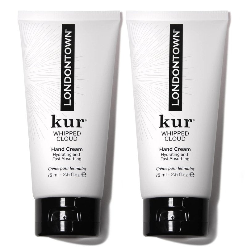 LONDONTOWN kur Whipped Cloud Hydrating, Moisturizing & Fast Absorbing Hand Cream, Vegan & Cruelty Free - 2.5fl oz, 2 Pack