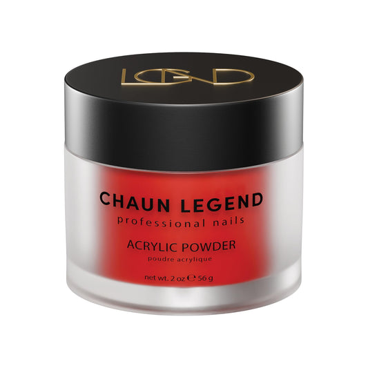 Chaun Legend Acrylic Powder, 2 Oz Long Lasting Salon Quality, Bubble Free, Self Leveling Professional Manicures, Fake Nails, Carving & Extensions, Bed of Roses
