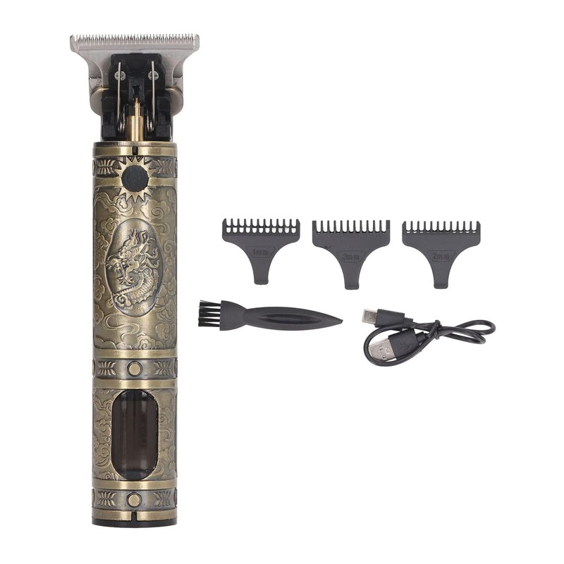 Haofy Hair Clipper, LCD Display Delicate Electric Hair Clipper Easy Cleaning Professional with 3 Combs for Outdoor
