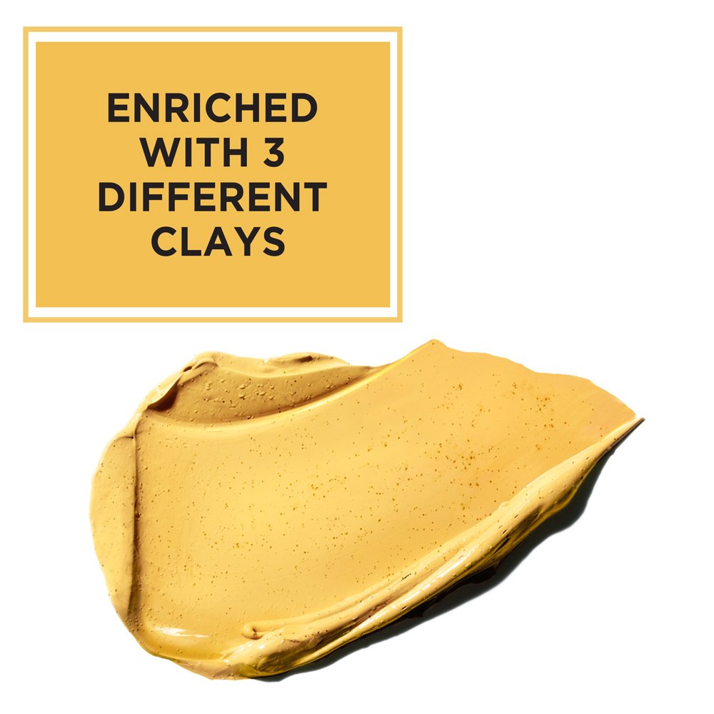 L'Oreal Paris Skincare Pure Clay Face Mask with Yuzu Lemon for Rough Skin to Clarify & Smooth, Clay Mask, at home face mask, 1.7 oz.