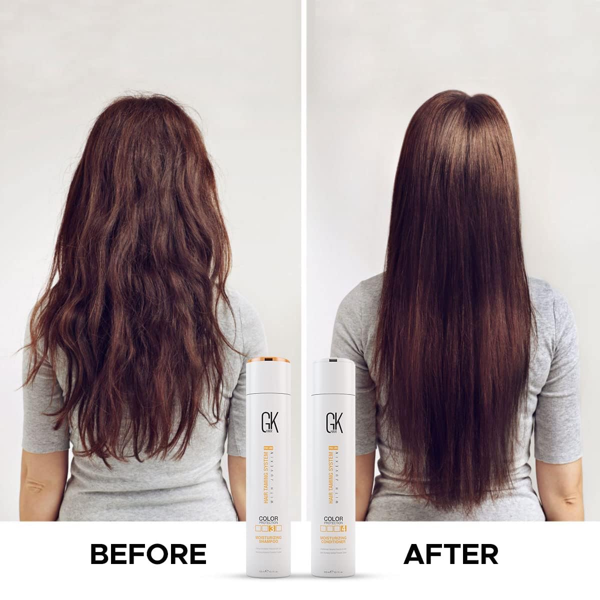 GK HAIR Color Protection Moisturizing Shampoo and Conditioner with Argan Hair Oil Combo free from Paraben and Sulfae for Damaged Frizzy Oily and Dry Hairs