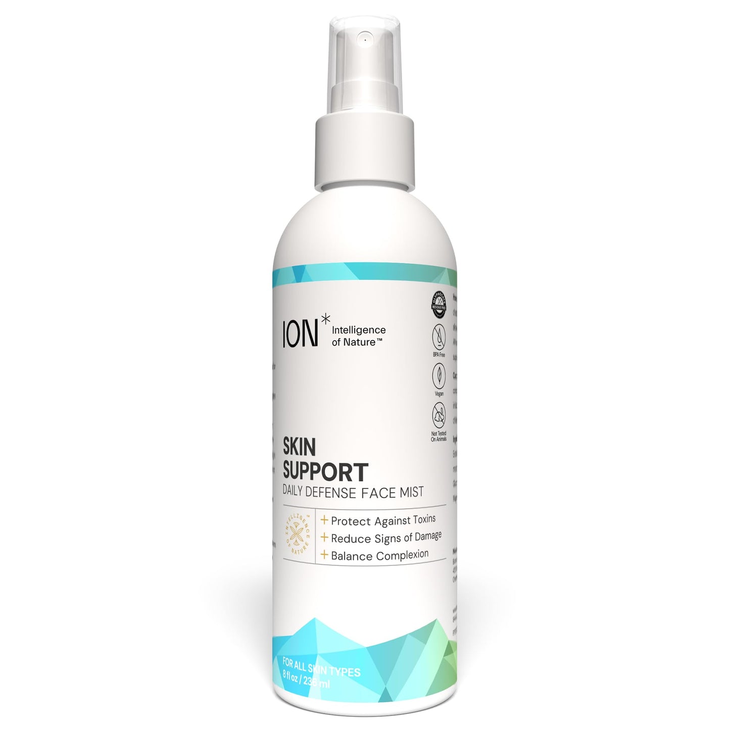 ION* Intelligence of Nature Skin Support Face Mist Hydrating Spray - Refreshing Facial Mist Spray for Daily Use, Vegan Friendly Formula to Refresh Skin for Women & Men - 8 fl oz (Pack of 1)