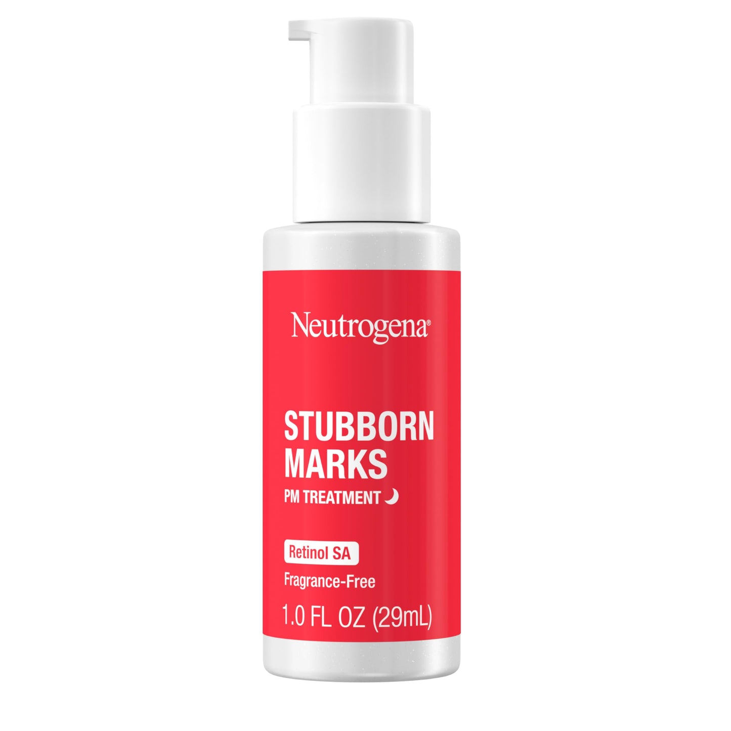 Neutrogena Retinol SA, Stubborn Marks PM Treatment, Face-Exfoliating Treatment to Help Reverse the Look of Post-Acne Marks & Uneven Skin Tone, Non-Comedogenic, PM Treatment, unscented, 1.0 Fl Oz