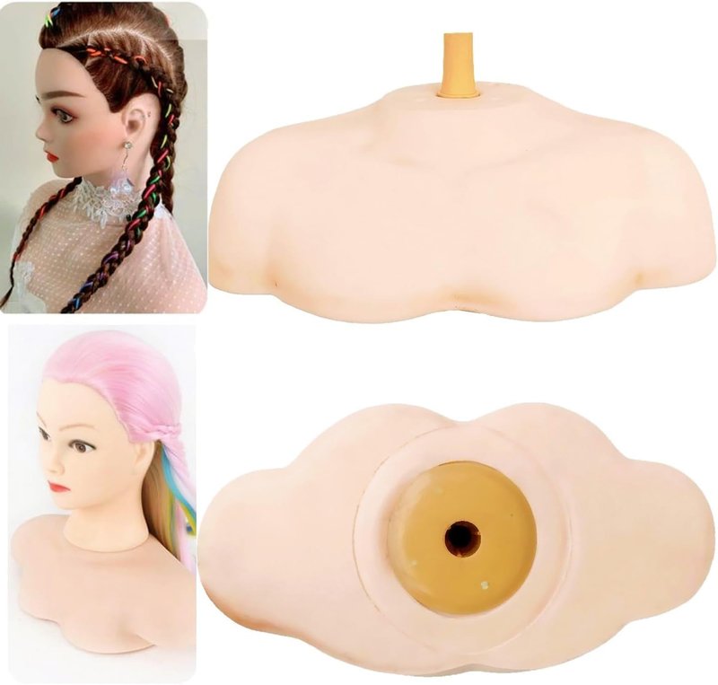 Shoulder Mannequin - Wig Head Support for Cosmetology & Hairdressing Training | Large Size
