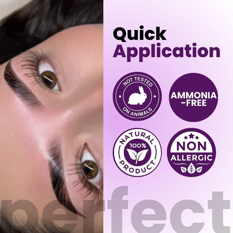 MILEBROWN PERFECT PLUS Eyebrow Henna, for natural-looking coloring, 15 ml (Brown)