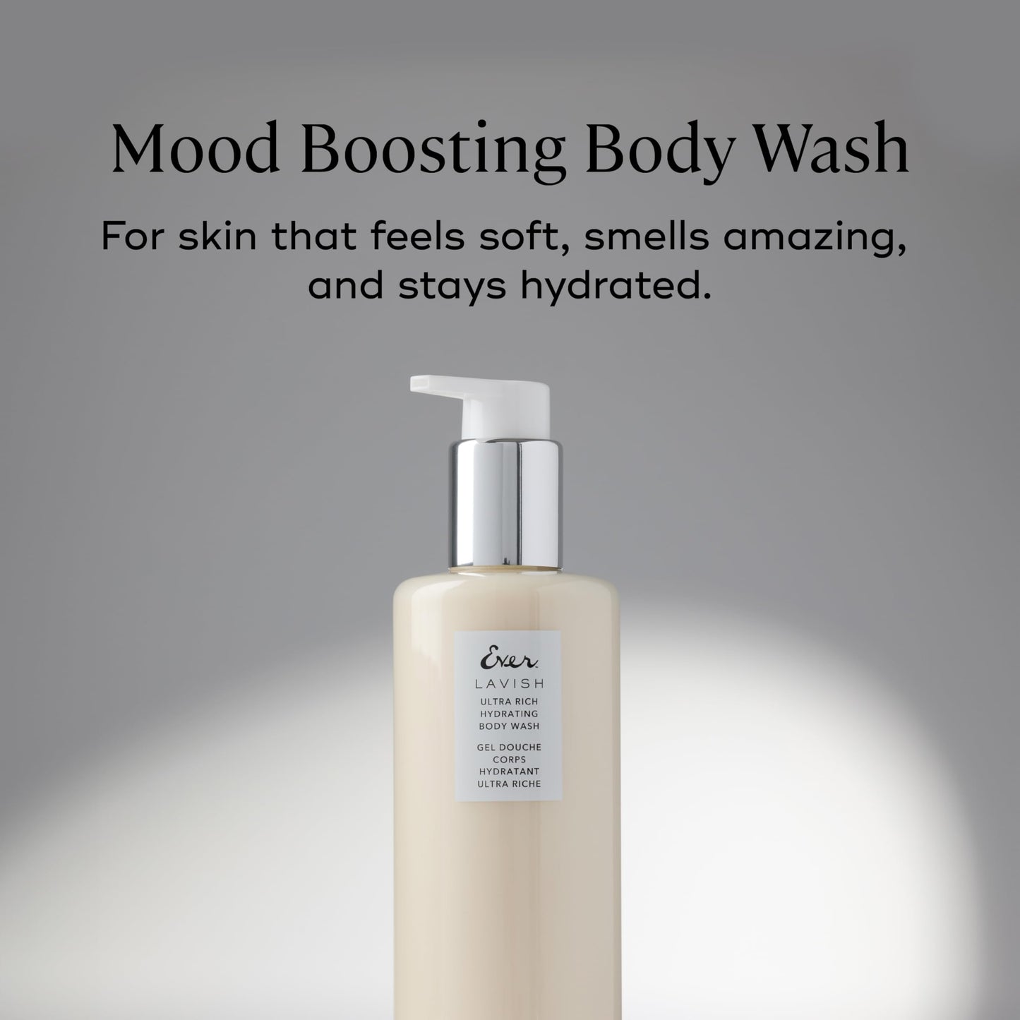 EVER Lavish Ultra Rich Hydrating Body Wash – Shea Butter, Argan & Coconut Oils with Superfruit Antioxidants & Hyaluronic Acid – Moisturizing Citrus-Vanilla Scent, 10 fl oz