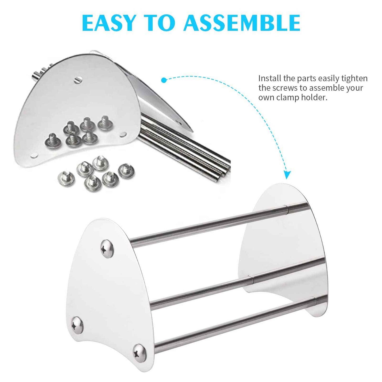 ANNWAH Dental Orthodontic Pliers Holder - Jewelry Pliers Rack Shelf Forceps Organizer Dental Stainless Steel Stand Holder for Orthodontic Equipment