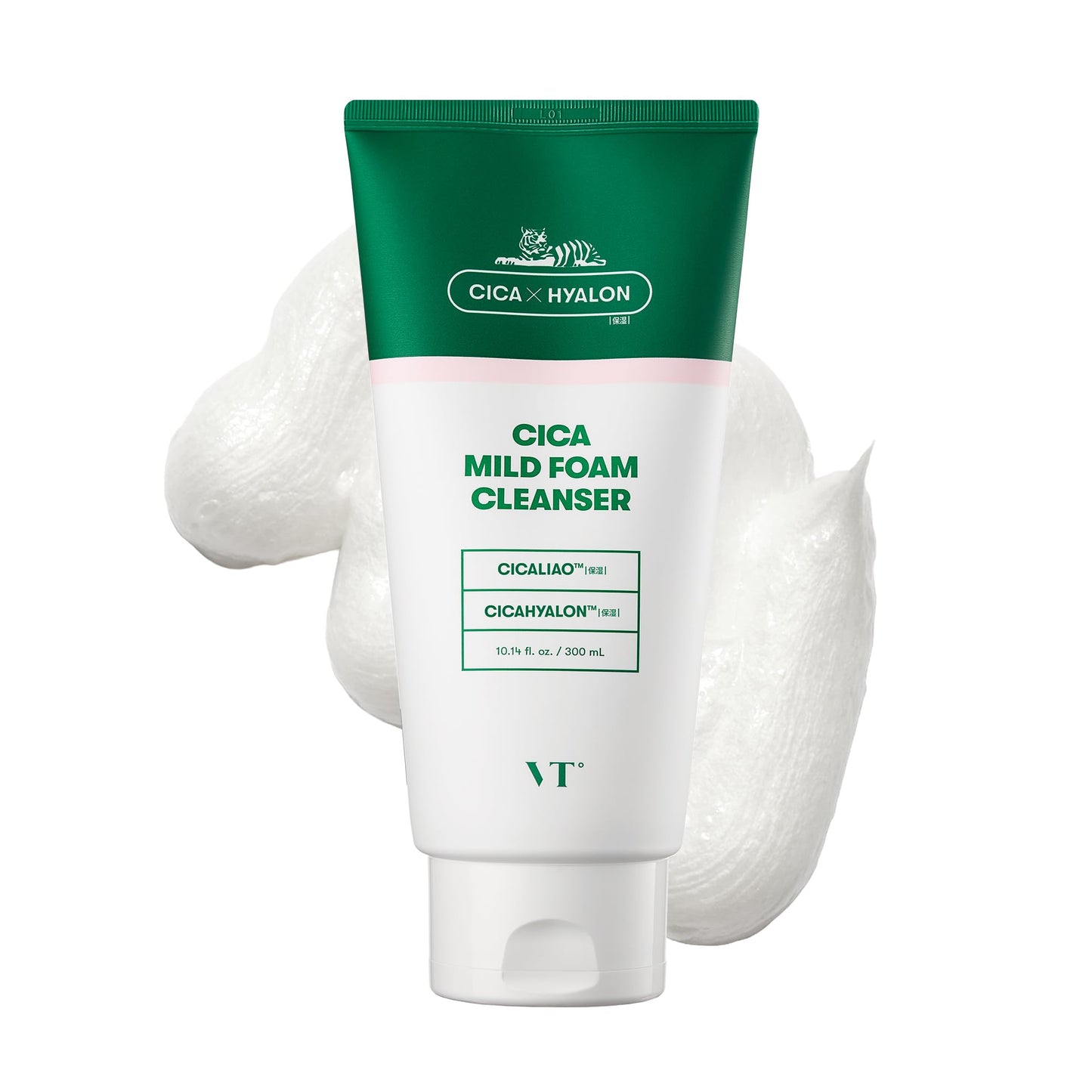 VT COSMETICS CICA Foam Cleanser Face Cleanser 10.1 fl oz (300 ml)