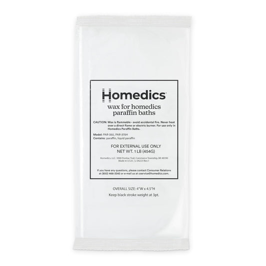 Homedics Paraffin Wax Refill for Paraffin Bath, 2 lb Unscented & Fragrance-Free Wax for Hands & Feet, Moisturizing Spa Treatment, No Dyes
